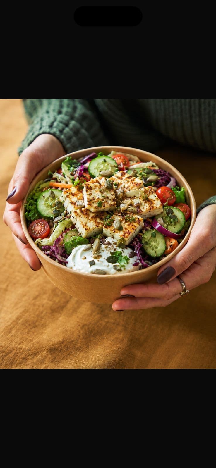 Clean Paneer Protein Salad